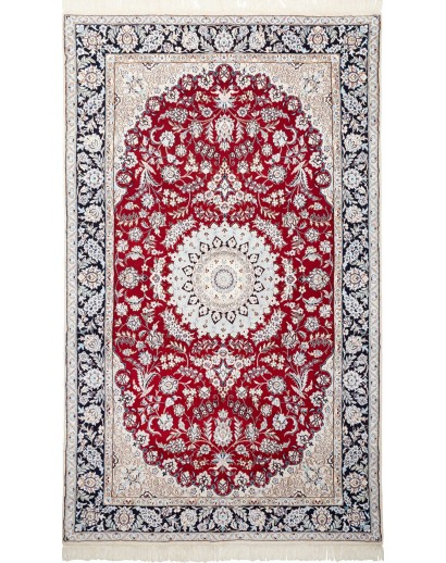 Tappeto Nain 9La Persia bianco marrone 146x248