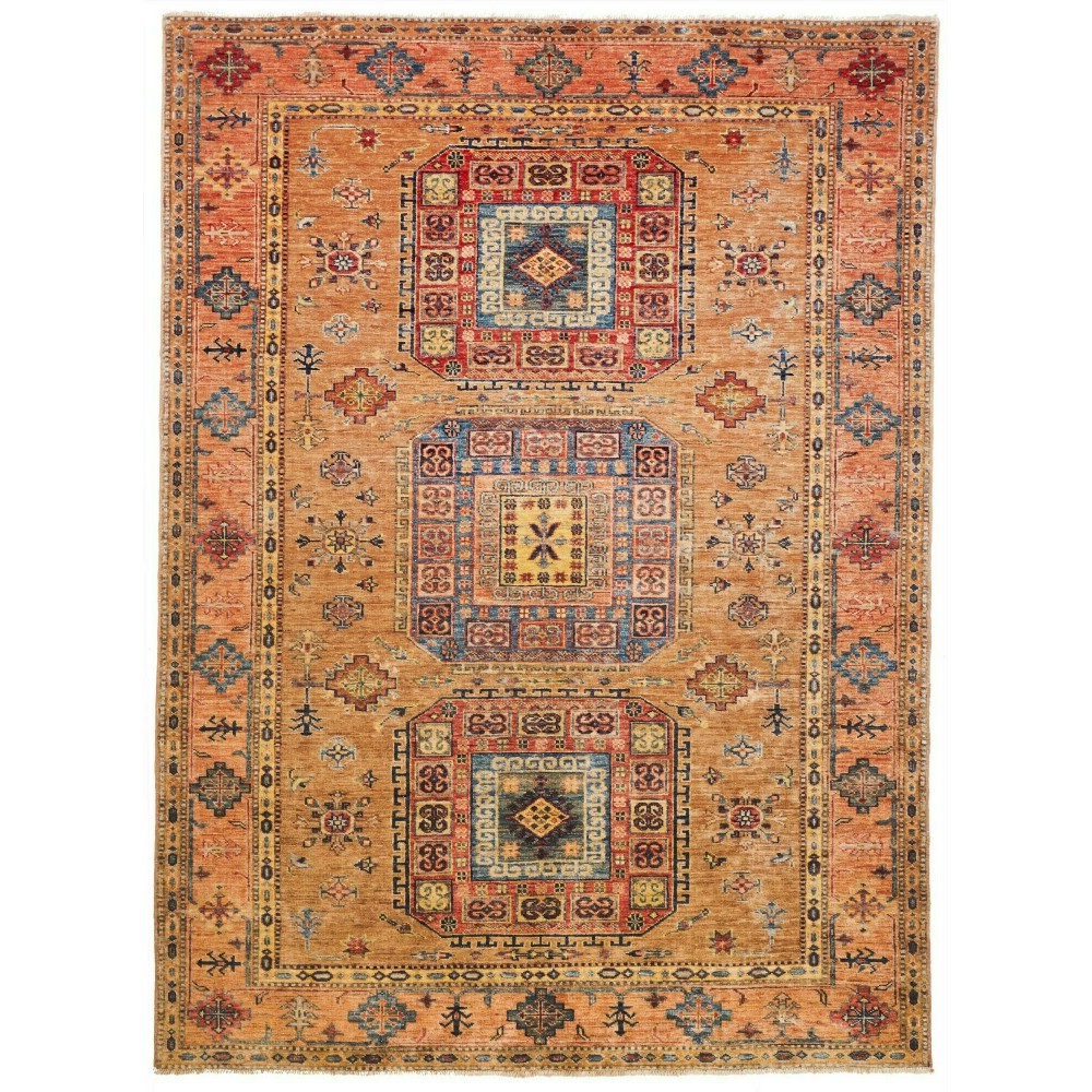 Tappeto Kazak Fine Pakistan arancione 152x205 Tappeto Kazak Fine Pakistan arancione 152x205