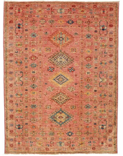 Tappeto Kazak Fine Pakistan arancione marrone 152x202