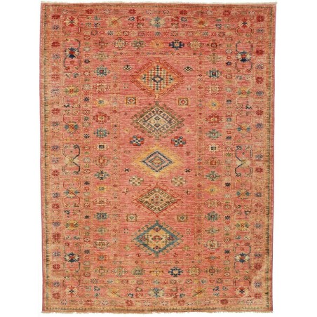 Tappeto Kazak Fine Pakistan arancione marrone 152x202