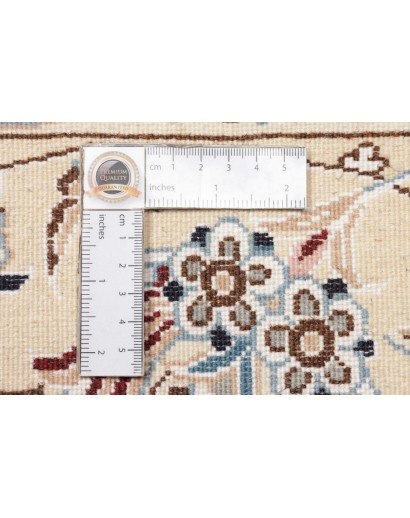 Tappeto Nain 9La Persia bianco grigio 248x356