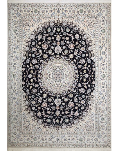 Tappeto Nain 6La Persia beige blu 300x411