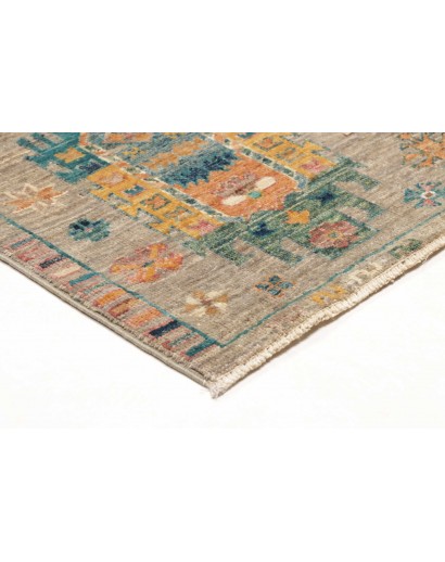 Tappeto Tribal Pakistan marrone grigio 80x278