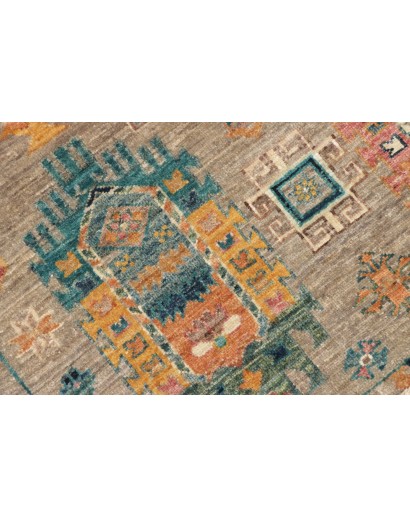 Tappeto Tribal Pakistan marrone grigio 80x278