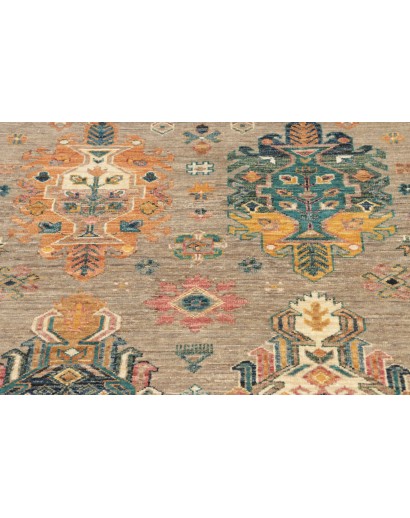 Tappeto Tribal Pakistan marrone grigio 80x278