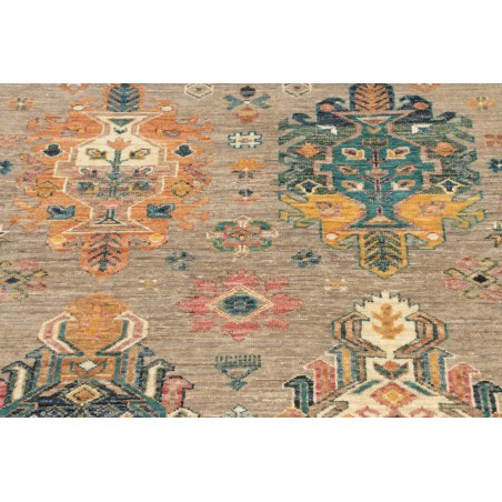 Tappeto Tribal Pakistan marrone grigio 80x278