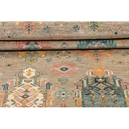 Tappeto Tribal Pakistan marrone grigio 80x278