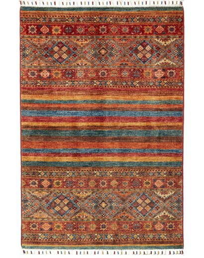 Tappeto Samarkand Pakistan marrone grigio 100x151