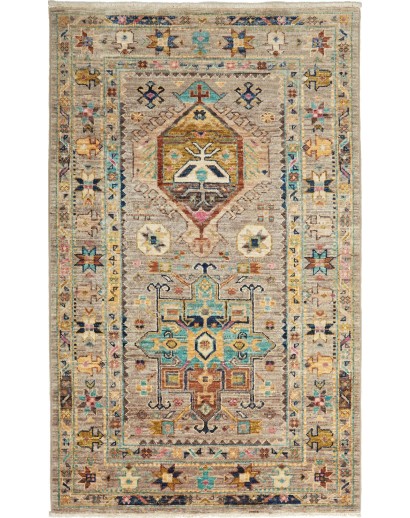 Tappeto Tribal Pakistan marrone grigio 82x131