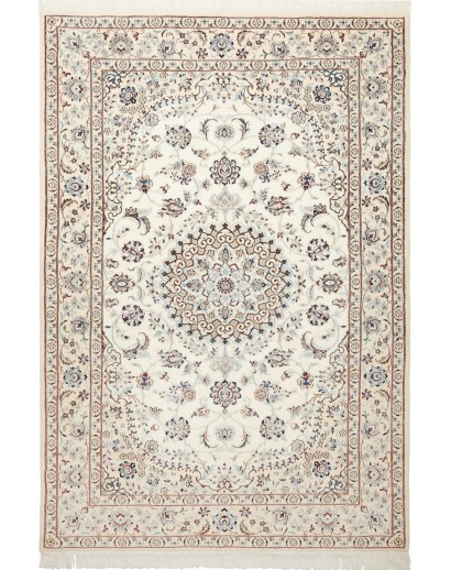 Tappeto Nain 9La Persia bianco verde 150x202