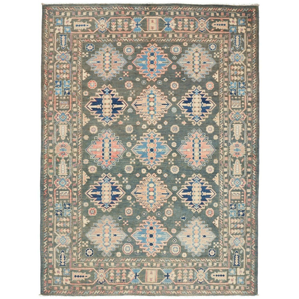 Tappeto Kazak Afghanistan bianco marrone 174x230 Tappeto Kazak Afghanistan bianco marrone 174x230