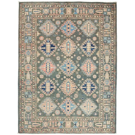 Tappeto Kazak Afghanistan bianco marrone 174x230