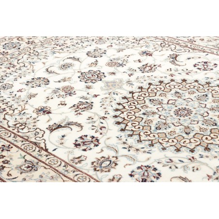 Tappeto Nain 9La Persia bianco verde 150x202
