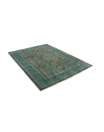 Tappeto Mamlouk Pakistan azzurro grigio 146x199