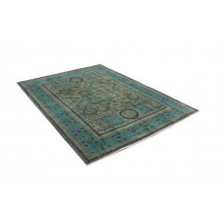 Tappeto Mamlouk Pakistan azzurro grigio 146x199