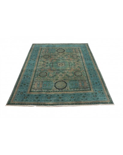 Tappeto Mamlouk Pakistan azzurro grigio 146x199