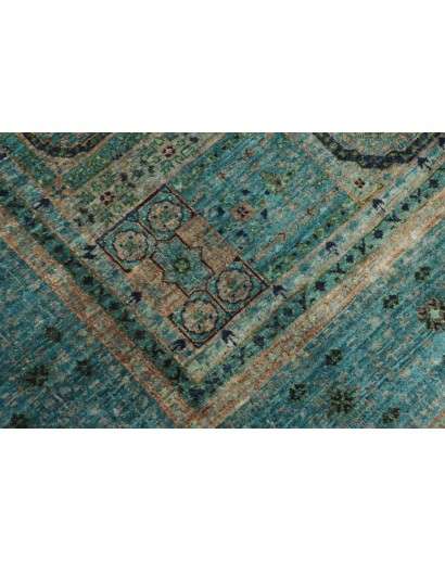 Tappeto Mamlouk Pakistan azzurro grigio 146x199