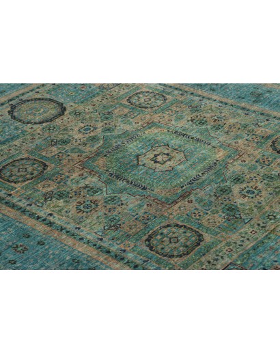 Tappeto Mamlouk Pakistan azzurro grigio 146x199