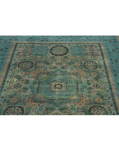 Tappeto Mamlouk Pakistan azzurro grigio 146x199