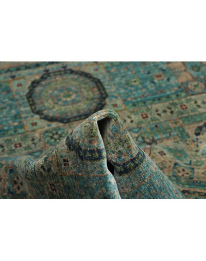 Tappeto Mamlouk Pakistan azzurro grigio 146x199