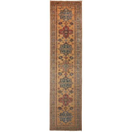 Tappeto Kazak Fine Pakistan azzurro grigio 76x303