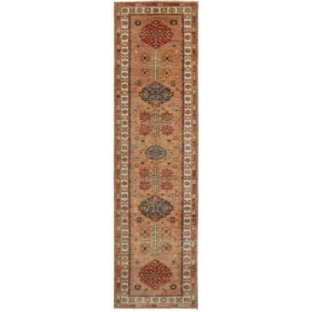 Tappeto Kazak Fine Pakistan rosso grigio 82x297
