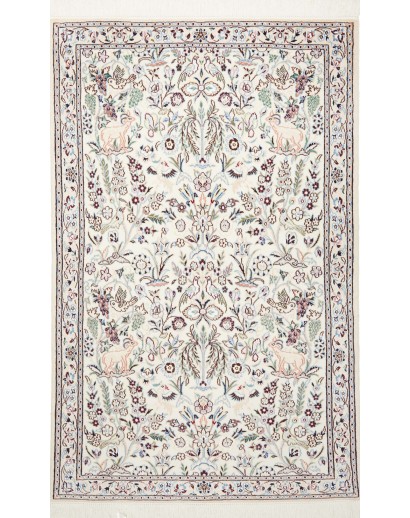 Tappeto Nain 9La Persia bianco grigio 103x163