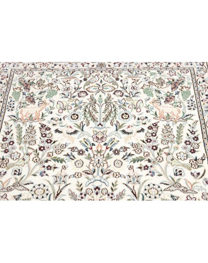 Tappeto Nain 9La Persia bianco grigio 103x163