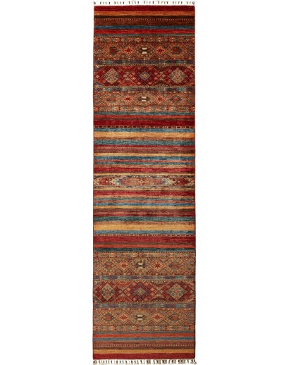 Tappeto Samarkand Pakistan marrone grigio 83x293