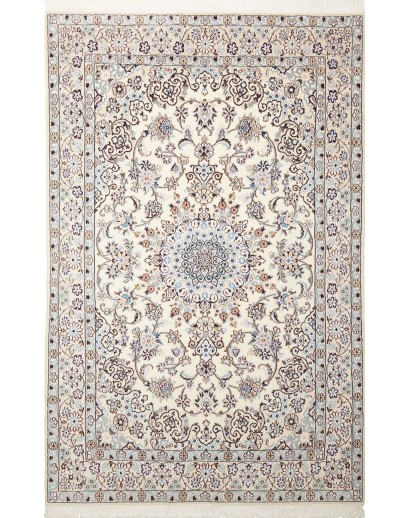 Tappeto Nain 9La Persia bianco grigio 130x202