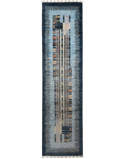 Tappeto Siva Pakistan grigio bianco 75x296