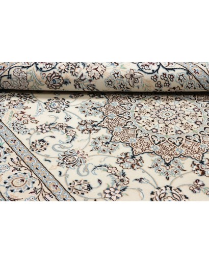 Tappeto Nain 9La Persia bianco grigio 140x220