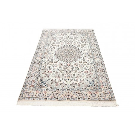 Tappeto Nain 9La Persia bianco azzurro 130x220
