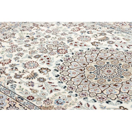 Tappeto Nain 9La Persia bianco azzurro 130x220