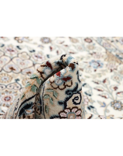 Tappeto Nain 9La Persia bianco azzurro 130x220