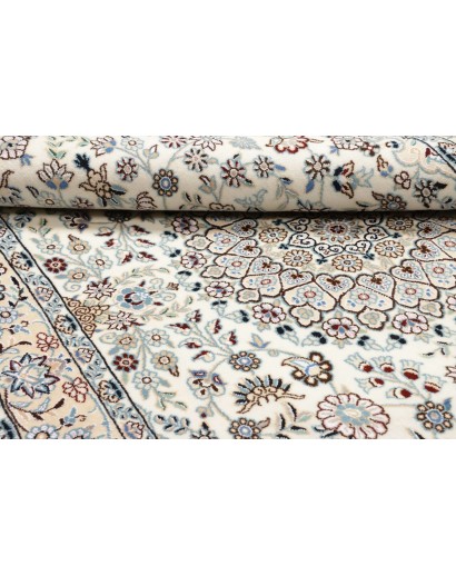 Tappeto Nain 9La Persia bianco azzurro 130x220