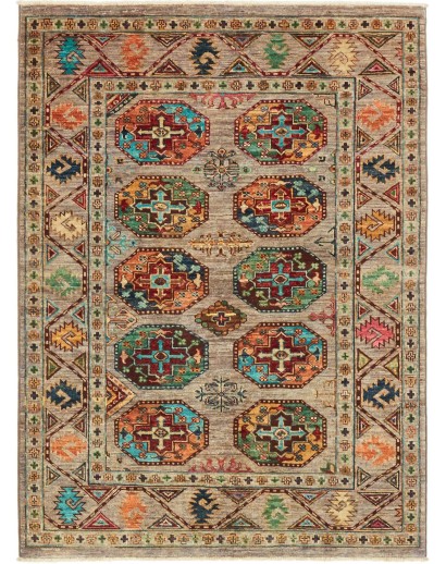 Tappeto Zigler Fine Pakistan marrone grigio 106x144