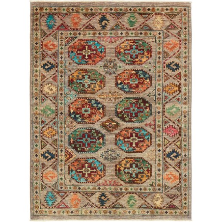 Tappeto Zigler Fine Pakistan marrone grigio 106x144
