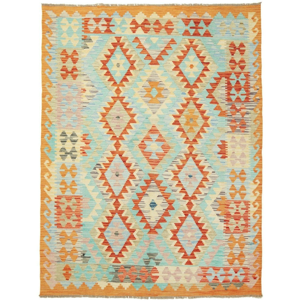 Tappeto Kilim Afghanistan beige marrone 147x195