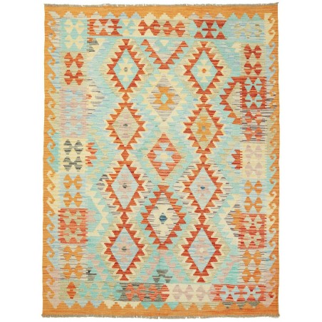 Tappeto Kilim Afghanistan beige marrone 147x195