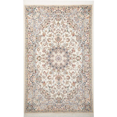 Tappeto Nain 9La Persia bianco marrone 137x215