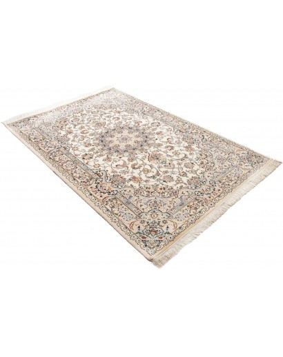 Tappeto Nain 9La Persia bianco marrone 137x215