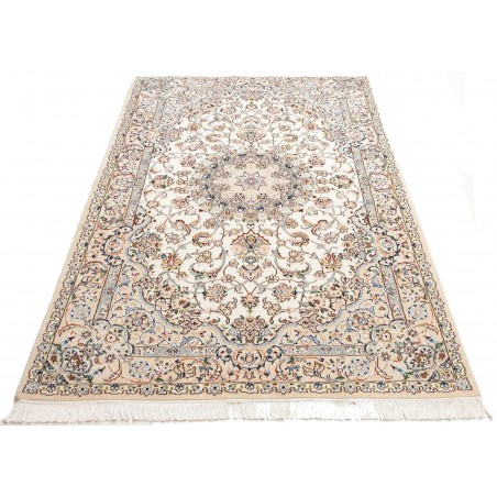Tappeto Nain 9La Persia bianco marrone 137x215