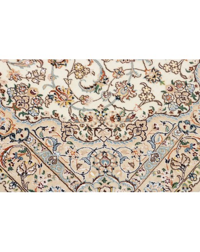 Tappeto Nain 9La Persia bianco marrone 137x215