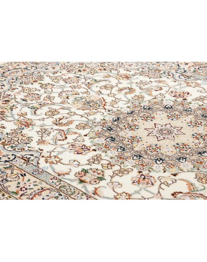Tappeto Nain 9La Persia bianco marrone 137x215