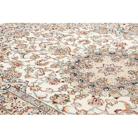 Tappeto Nain 9La Persia bianco marrone 137x215