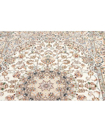 Tappeto Nain 9La Persia bianco marrone 137x215