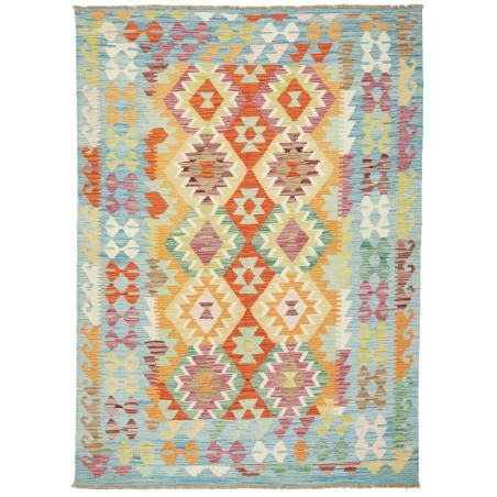 Tappeto Kilim Afghanistan beige marrone 147x206