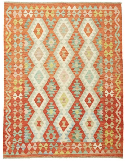 Tappeto Kilim Afghanistan marrone arancione 152x198