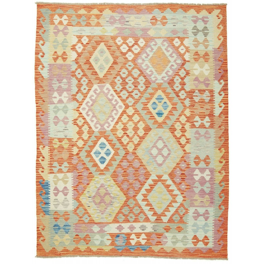Tappeto Kilim Afghanistan marrone 153x202